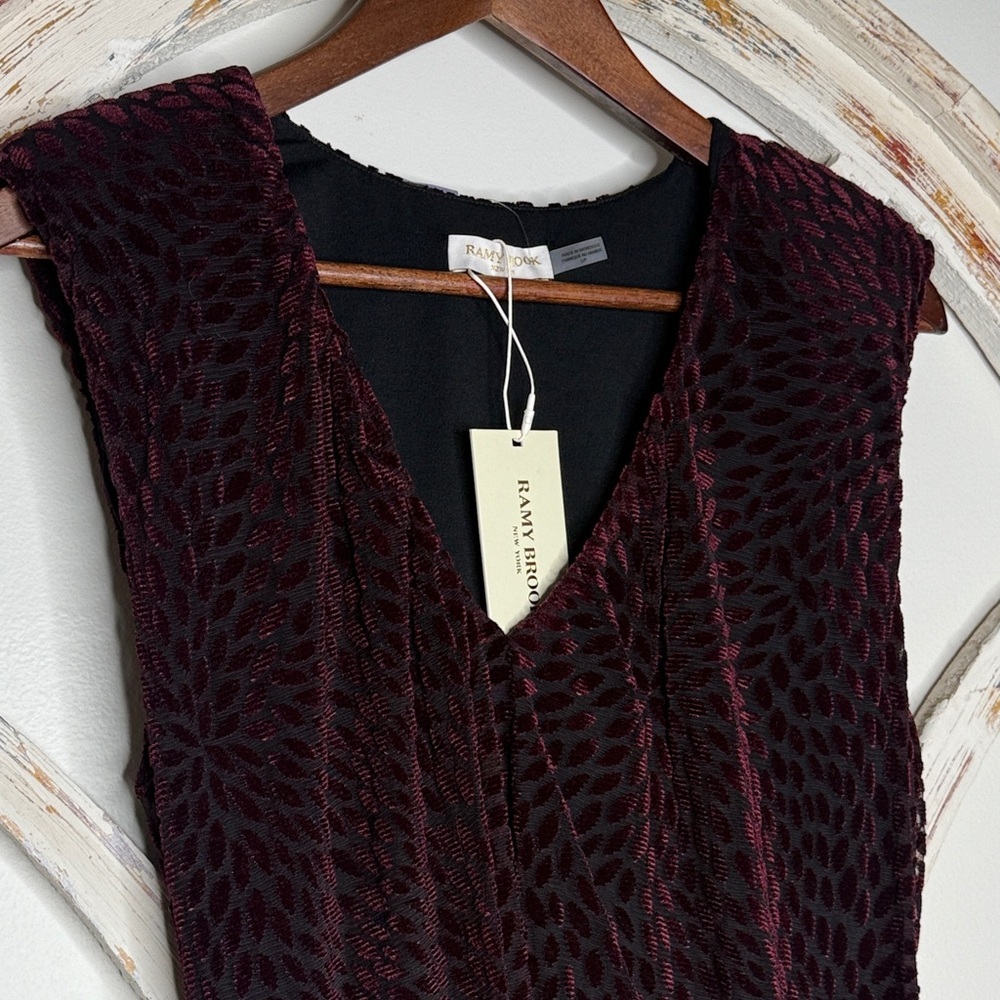 Ramy Brook Black Textured Bodysuit- Size Small- NWT